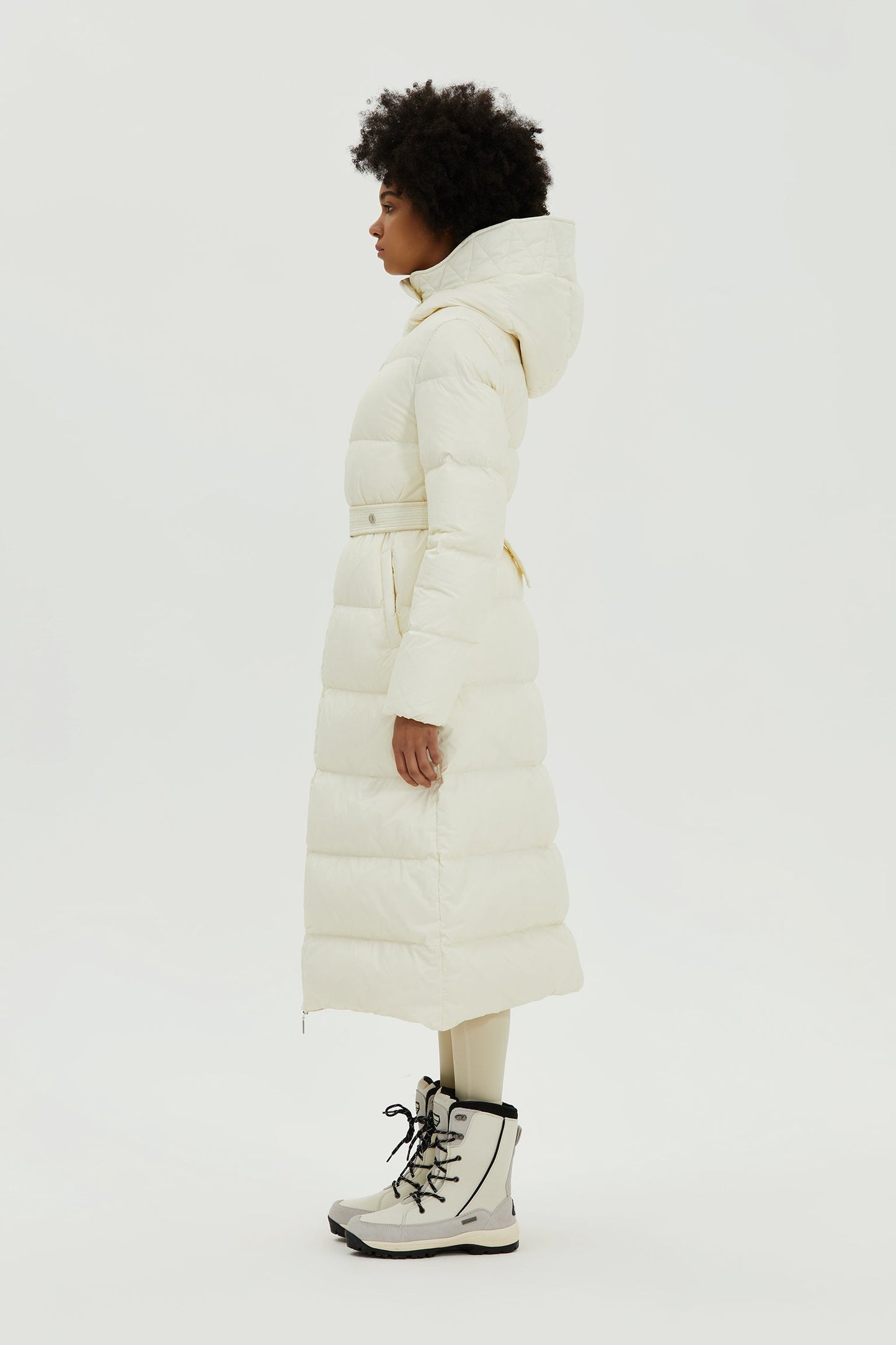 Bonnie Long Down Jacket with Belt